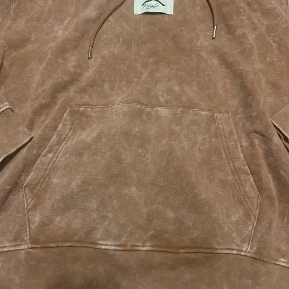 NIKE Air JORDAN Flight Hoodie Mens Mineral Clay White Statement Fleece - Picture 2 of 7